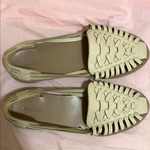 Nisolo Women's Cream Huarache Shoes